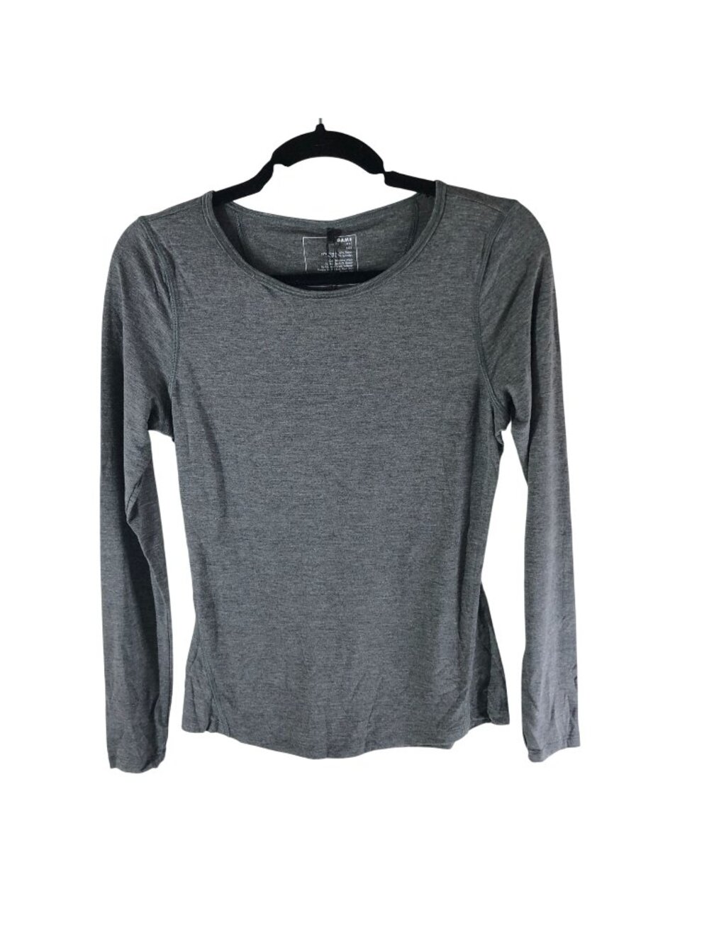 Universal Standard Mia Long Sleeve Easy Active Tee Heather Gray 4XS US 00-0